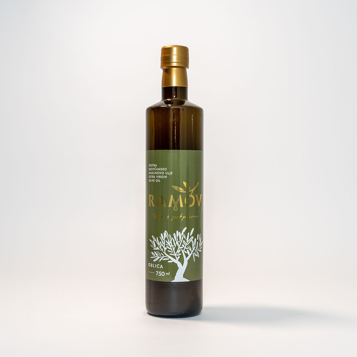 Monosortno ekstra djevičansko maslinovo ulje Ramov – oblica 750 ml